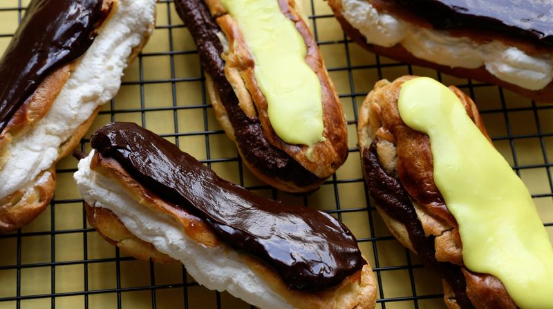 Mon Choux, ‘Dix Blue Secret’ Eclairs from Ms Marmite Lover ‘Secret Tea Party’ Cookbook