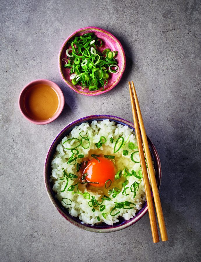 Tamakake Gohan Recipe from ‘Rice: 80 Easy Rice Recipes’ Cookbook by Makiko Sano